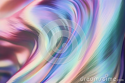 Abstract reflective purple wavy abstract background, an idyllic iridescent wavy texture Stock Photo