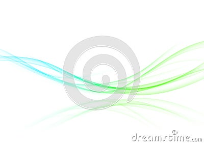 Abstract refreshing futuristic motion swoosh wave. Bright vibrant halftone futuristic gradient border line over white background Vector Illustration