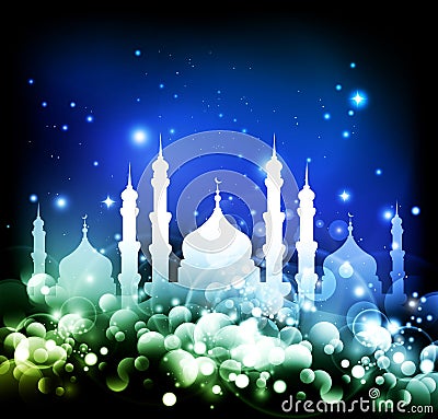 Abstract religious muslim background Vector Illustration