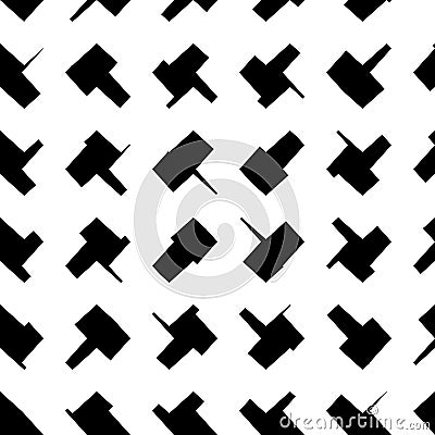 Abstract repeatable geometric monochrome grayscale pattern, te Vector Illustration