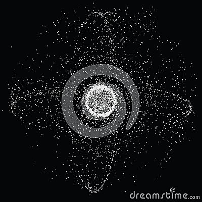 Chaos of the universe Vector Illustration