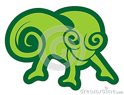 Abstract reptil Vector Illustration