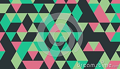 Abstract retro pattern of geometric shapes.Geometric hipster triangular background, vector Vector Illustration