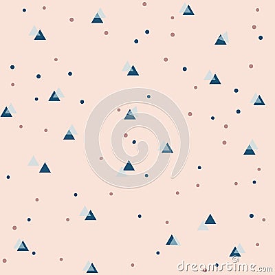 Abstract retro pattern of geometric shapes. Colorful gradient mosaic backdrop. Geometric hipster triangular background, vector Vector Illustration