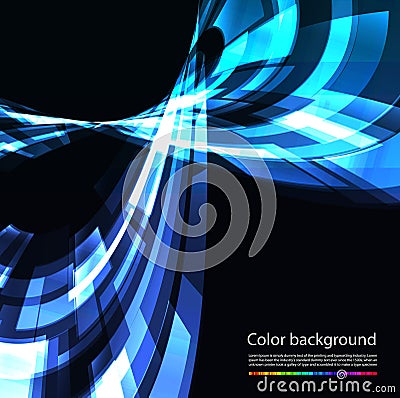 Abstract retro technology background Vector Illustration