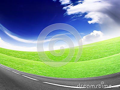 Abstract road Stock Photo