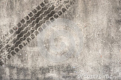 Abstract road background with tyre track Stock Photo