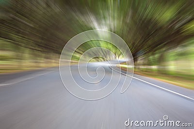 Abstract road with motion blur Stock Photo