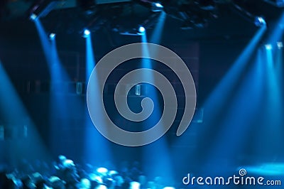 Rock Music Concert Stage Background, Show Concept Stock Photo