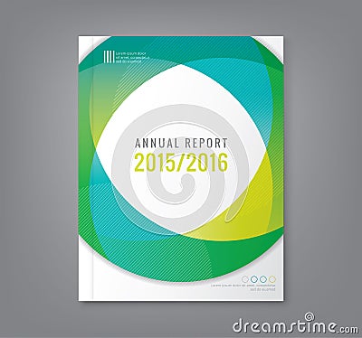 Abstract round circle shapes background for report cover poster flyer Vector Illustration