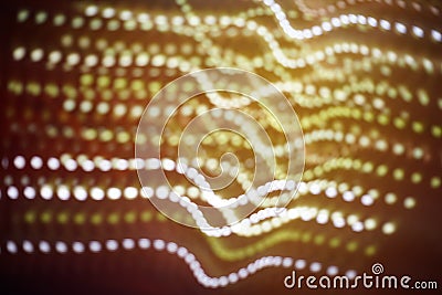 Abstract blurred round lights at night Stock Photo