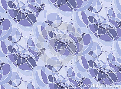 Vector seamless pattern abstract rounded colored spots in lilac Vector Illustration