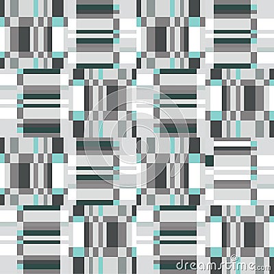 Abstract ruffle geometric seamless pattern. Pixel blink texture Stock Photo