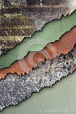 Abstract rusty textures combined Stock Photo