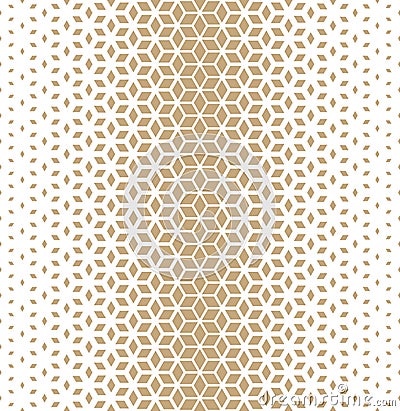 Abstract sacred geometry golden grid halftone cubes pattern Vector Illustration