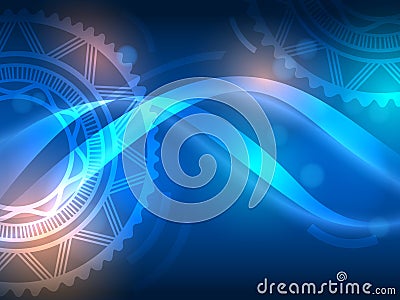 Abstract science vector background Vector Illustration