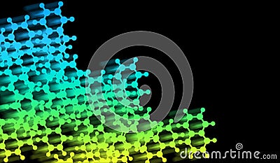 Abstract scientific background with blue and green Stock Photo