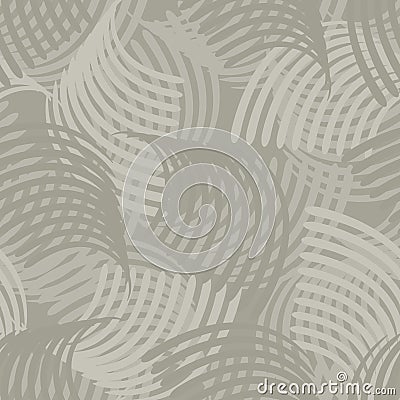Abstract scratches seamless vector pattern background. Hand drawn comb like scrape backdrop. Scraped neutral beige, ecru Vector Illustration