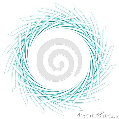 Abstract scratchy turquoise logo on white Stock Photo