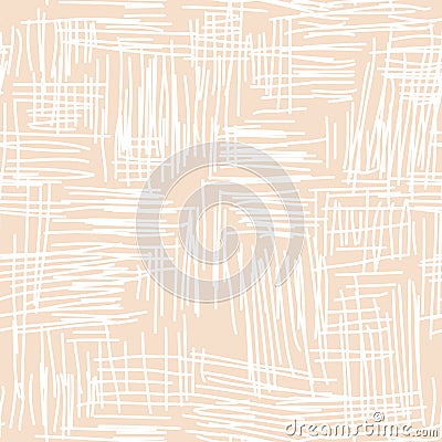 Abstract scribbled seamless vector pattern. Vector Illustration
