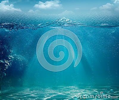 Abstract sea and ocean backgrounds Stock Photo