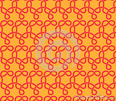 Abstract seamless background pattern with colorful knots. Mosaic texture for prints, textile, fabric, package, cover, greeting Stock Photo