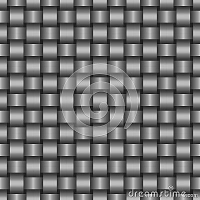 Steel seamless texture, vector illustration. Vector Illustration