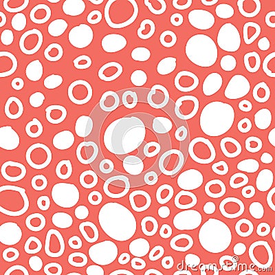 Abstract seamless blob coral pattern Stock Photo