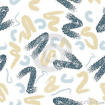 Abstract seamless brush pattern soft color Vector Illustration