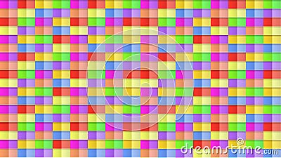 Abstract Seamless 3D Pattern Background, Colorful Funny Backdrop, Bright Colors Cubes. Vector Illustration