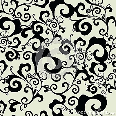 Abstract seamless damask Vector Illustration