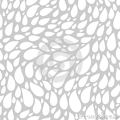 Abstract seamless drop pattern. Monochrome texture. Repeating geometric simple graphic background Vector Illustration