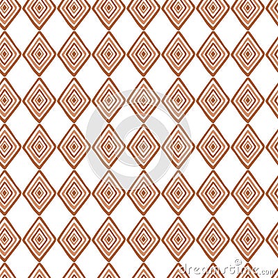 Abstract seamless ethnic pattern textures in light brown colors with rhombus Vector Illustration