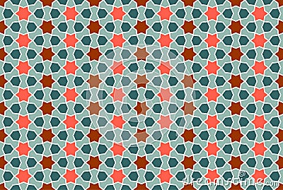 Abstract seamless geometric islamic mosaic Vector Illustration