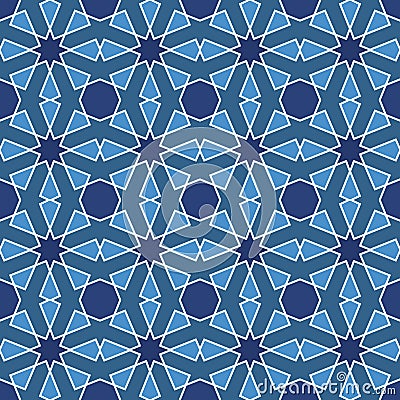 Abstract seamless geometric islamic mosaic Vector Illustration