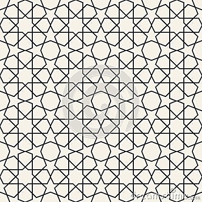 Abstract seamless geometric islamic wallpaper pattern Vector Illustration