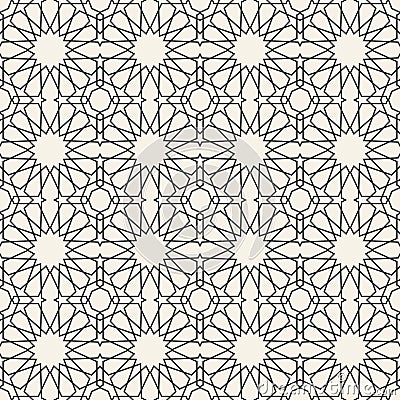 Abstract seamless geometric islamic wallpaper pattern Vector Illustration