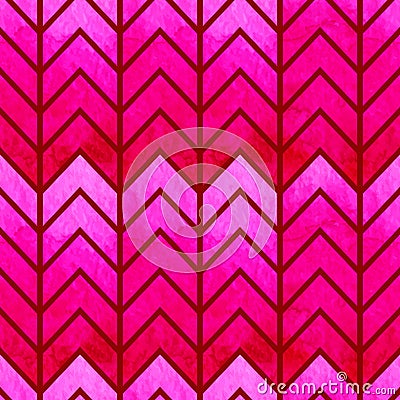 Abstract seamless geometric watercolor chevron Vector Illustration