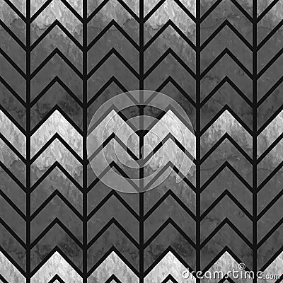 Abstract seamless geometric watercolor chevron Vector Illustration