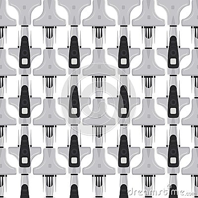 Abstract seamless medical pipette, dropper for laboratory on white background Vector Illustration