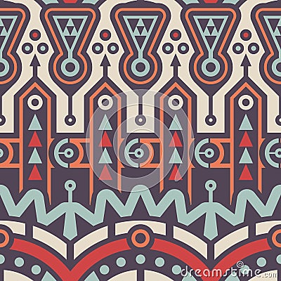 Abstract Seamless Modern Art Pattern for Textile Design Vector Illustration