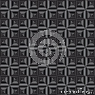 Abstract seamless monochrome geometric patterns background; Repeating texture tiles; vector design Vector Illustration