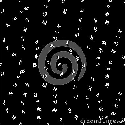 Abstract seamless monochrome pattern. White and black background Vector Illustration