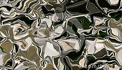 Abstract seamless pattern background with zigzag and waves in black, beige, and brown, tones. Artistic image processing Stock Photo