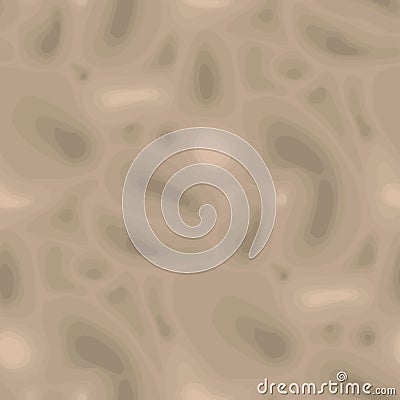 Abstract seamless pattern of beige soft formless structures. Vector Illustration