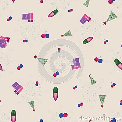 Abstract seamless pattern illustration Cartoon Illustration