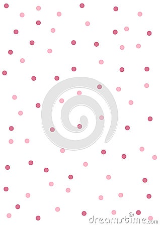 Abstract seamless pattern with Circle in Soft gradient pastel background inlka Dots on Matte Pink Background - Vector Illustration Vector Illustration