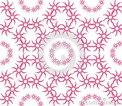 Abstract seamless pattern of a circular form. Vector Illustration