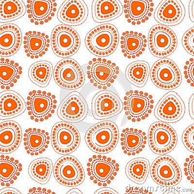 Abstract seamless pattern. Dudle backgrounds. Vector Illustration