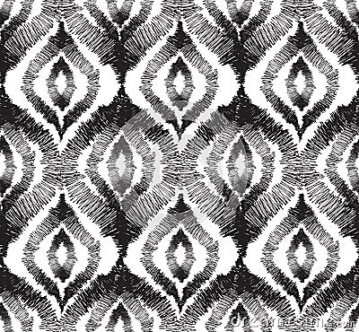 Abstract seamless pattern Floral orienal geometric line Stock Photo